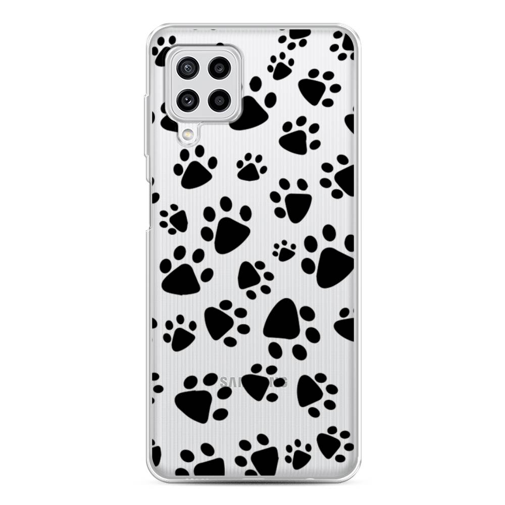 

Чехол Awog на Samsung Galaxy M22 / Самсунг M22 "Лапки черные", Черный, 2103450-2