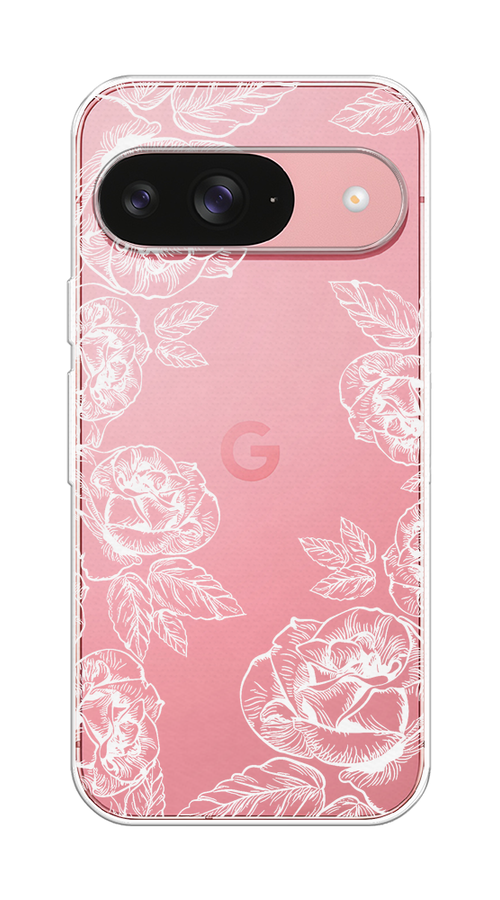 

Чехол на Google Pixel 9 "Розы графика", Черный;серый, 271950-1