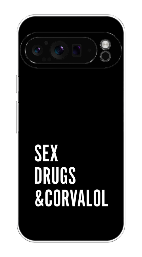 

Чехол на Google Pixel 9 Pro "Corvalol", Черный;серый;белый, 272050-1