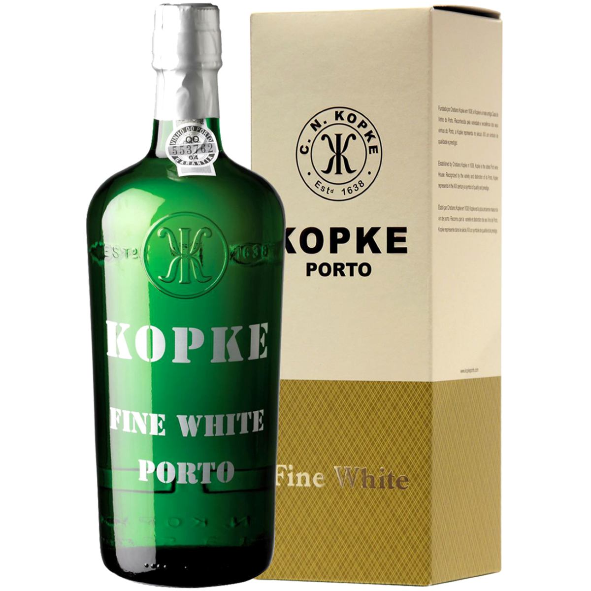 

Портвейн Kopke Fine White 0,75 л в подарочной упаковке, Белый