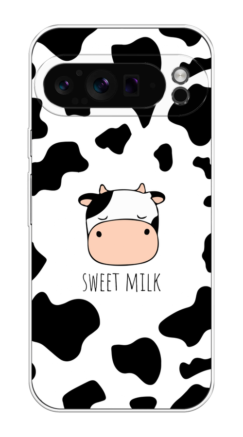 

Чехол на Google Pixel 9 Pro "Sweet milk", Розовый;белый;черный, 272050-1