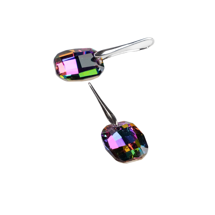 

Серьги подвески из металла Queen Fair, стекло