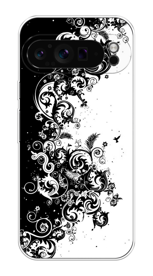 

Чехол на Google Pixel 9 Pro "Черно белый узор", Белый;черный;серый, 272050-1