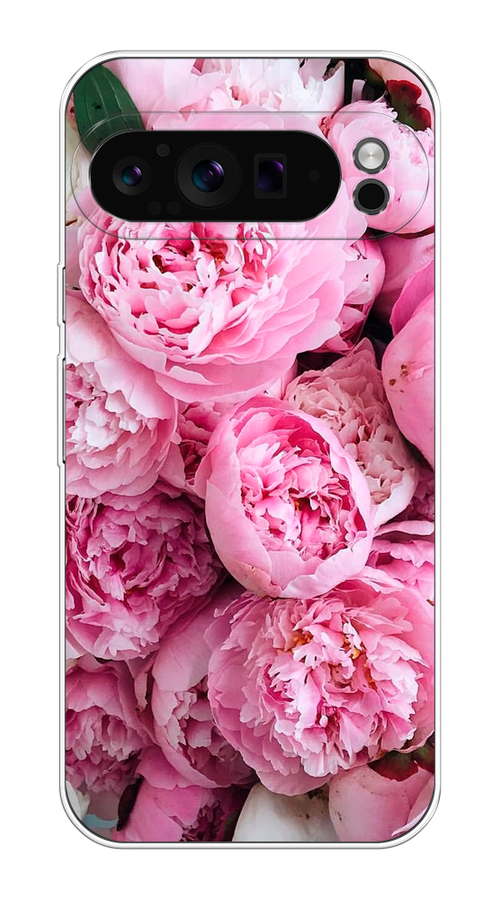 

Чехол на Google Pixel 9 Pro "Розовые пионы", Бежевый;розовый, 272050-1