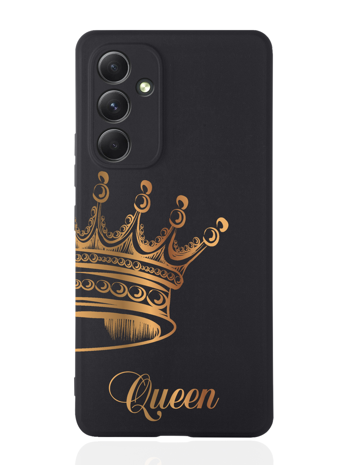 фото Чехол musthavecase для samsung galaxy a54 парный чехол корона queen черный