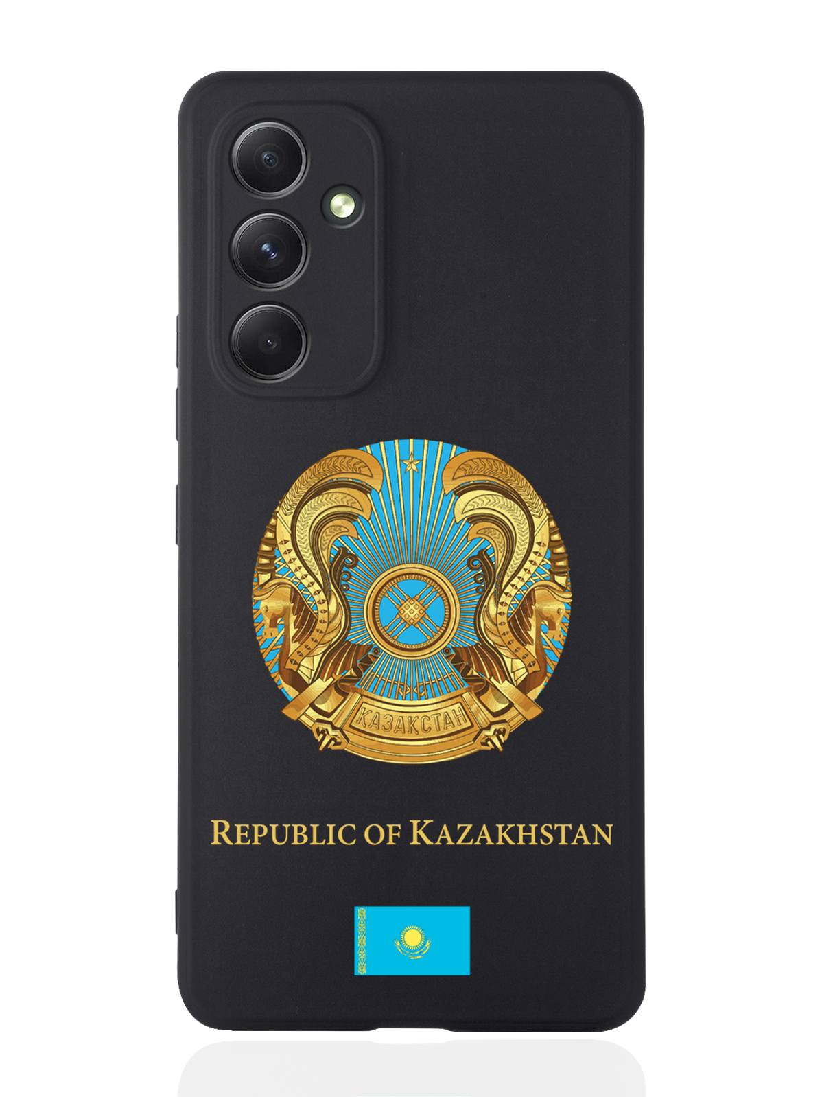 

Чехол SignumCase для Samsung Galaxy A54 Герб Казахстана черный, Разноцветный