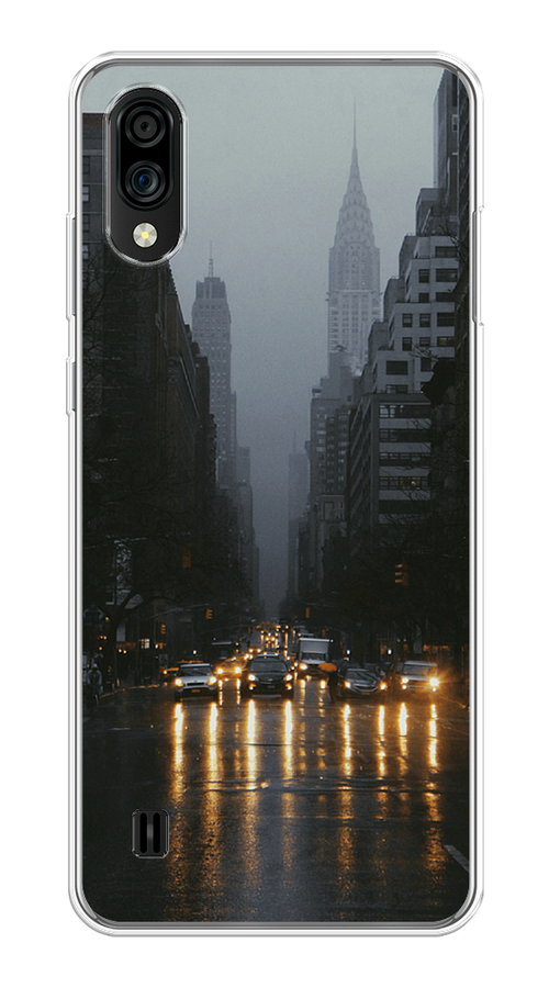

Чехол на ZTE Blade A51 lite/Blade A5 (2020) "Дождливый Нью Йорк", Черный;серый, 134850-1