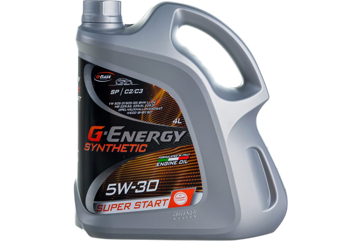 Моторное масло G-Energy Synthetic Super Start 5W30 4л