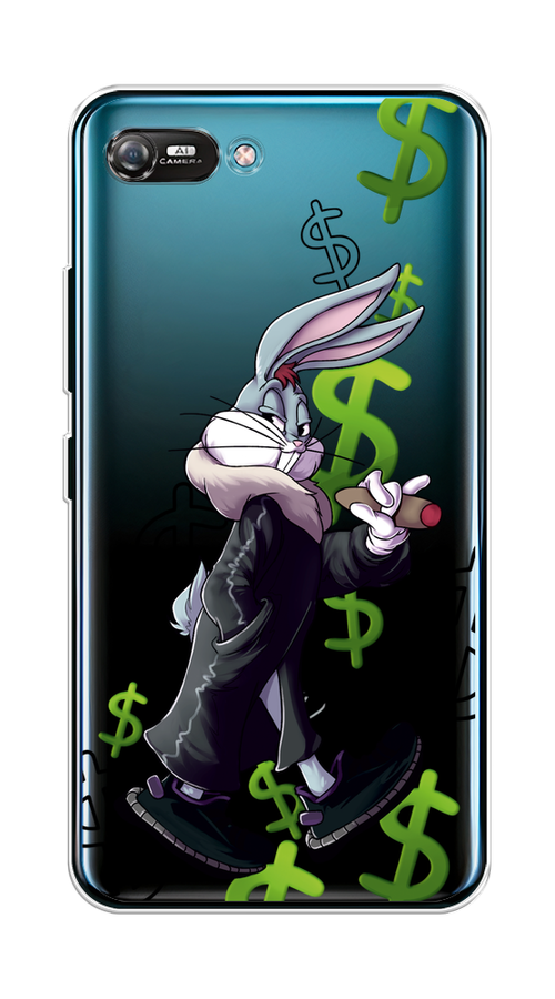 

Чехол на Itel A25 "Rich Bugs Bunny", Зеленый;черный;голубой, 3200250-6
