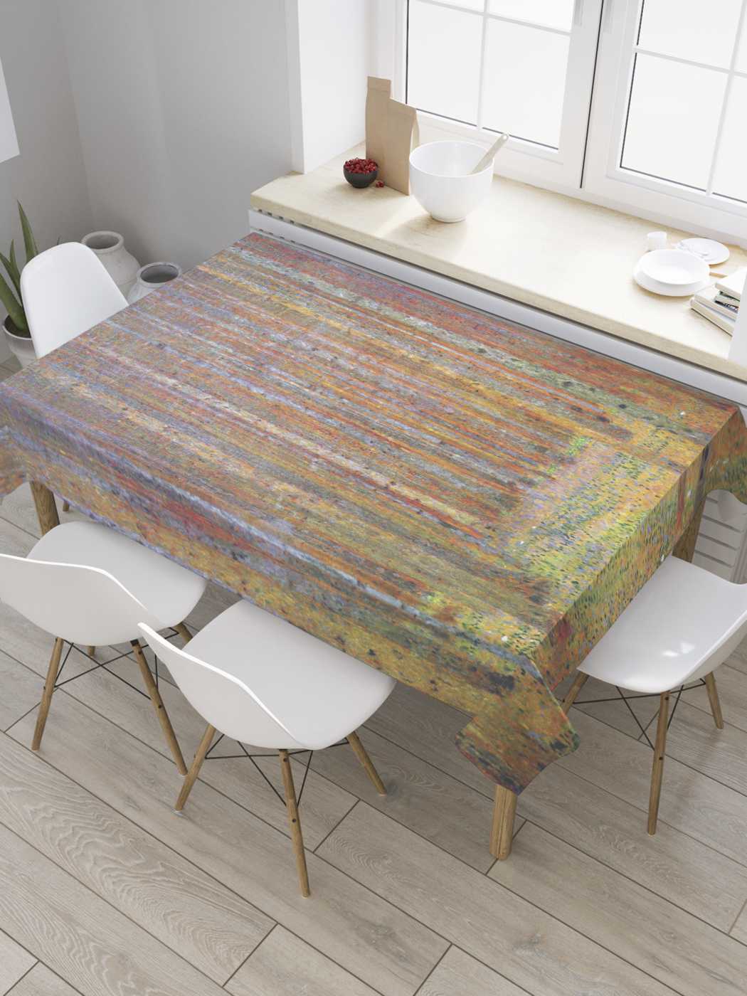 

Скатерть прямоугольная JoyArty "Лесная сырость" из сатена, 180x145 см, Коричневый, Лесная сырость