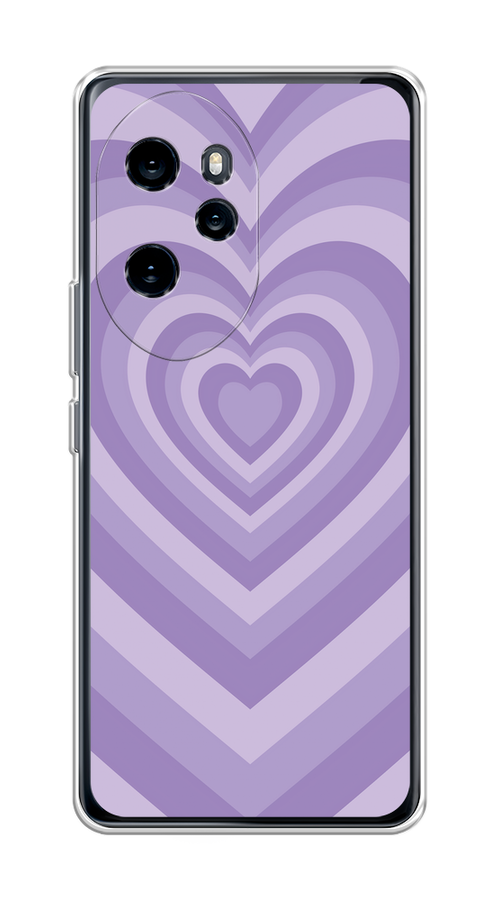 

Чехол на Honor 100 Pro "Violet heart latte", Фиолетовый, 6122850-1