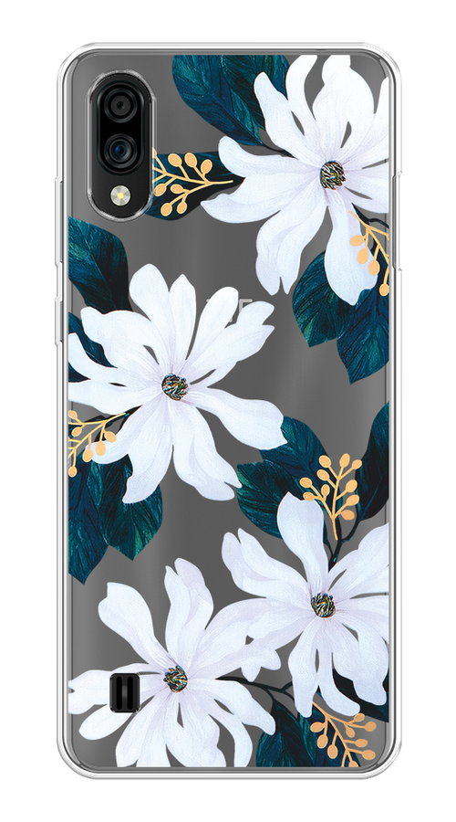 

Чехол на ZTE Blade A51 lite/Blade A5 (2020) "Delilah Flower", Зеленый;белый, 134850-1