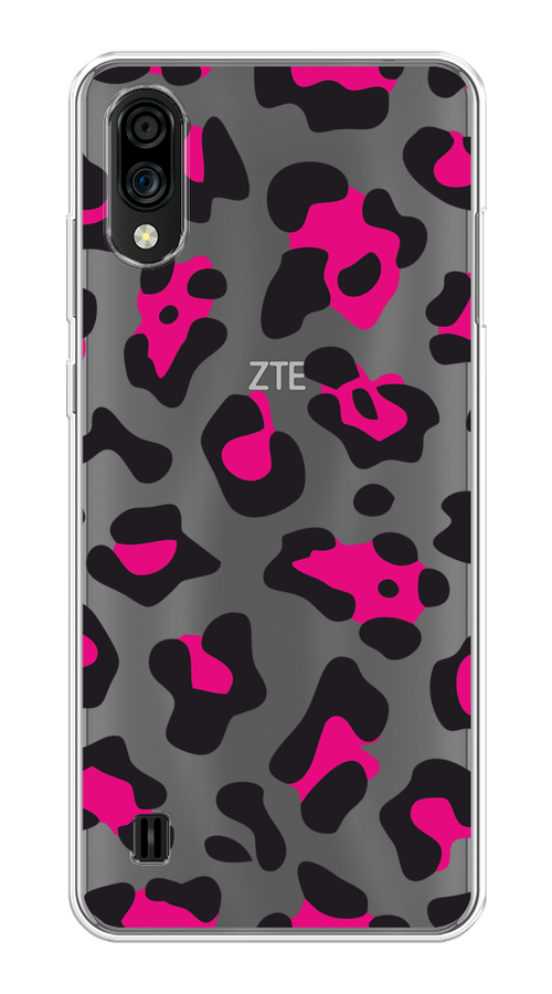 

Чехол на ZTE Blade A51 lite/Blade A5 (2020) "Pink cow spots", Черный;розовый, 134850-1