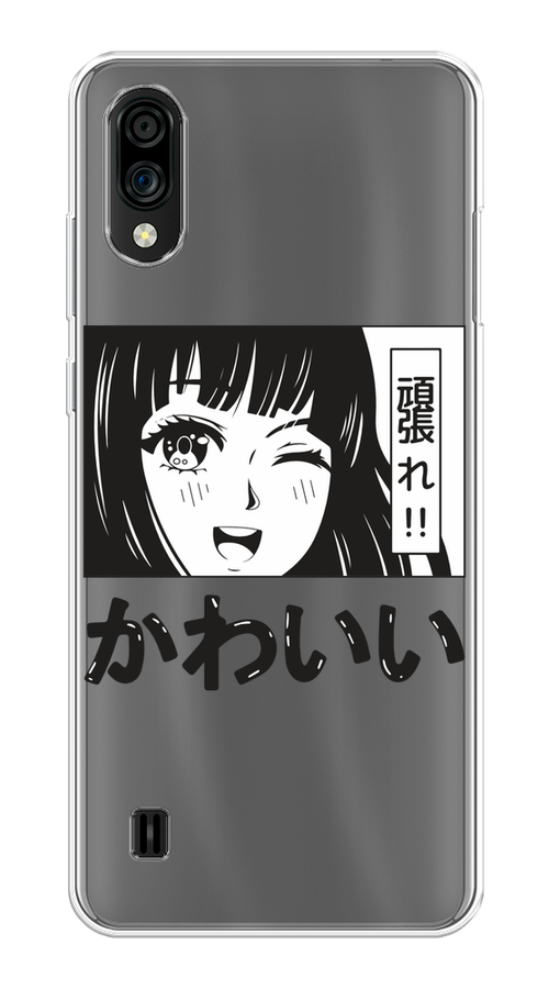 

Чехол на ZTE Blade A51 lite/Blade A5 (2020) "Cute anime girl", Черный;серый;прозрачный;белый, 134850-1
