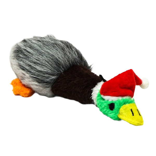 

Игрушка Пижон мягкая Новогодняя утка, 24 х 7 см