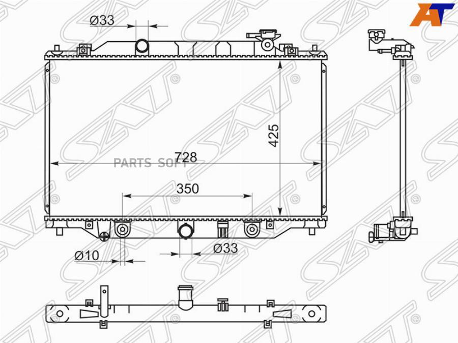 

Радиатор Mazda Cx-5 11- Sat Mz0016 SAT MZ0016