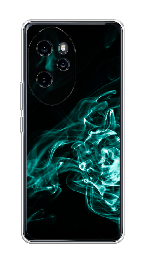 

Чехол на Honor 100 Pro "Дым", Бирюзовый;черный;голубой, 6122850-1