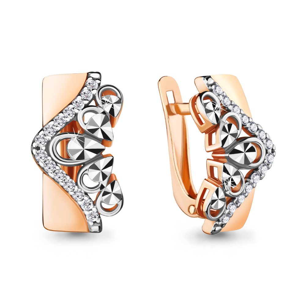 

Серьги из серебра с фианитом Aquamarine 48586А_925_з, 48586А_925_з
