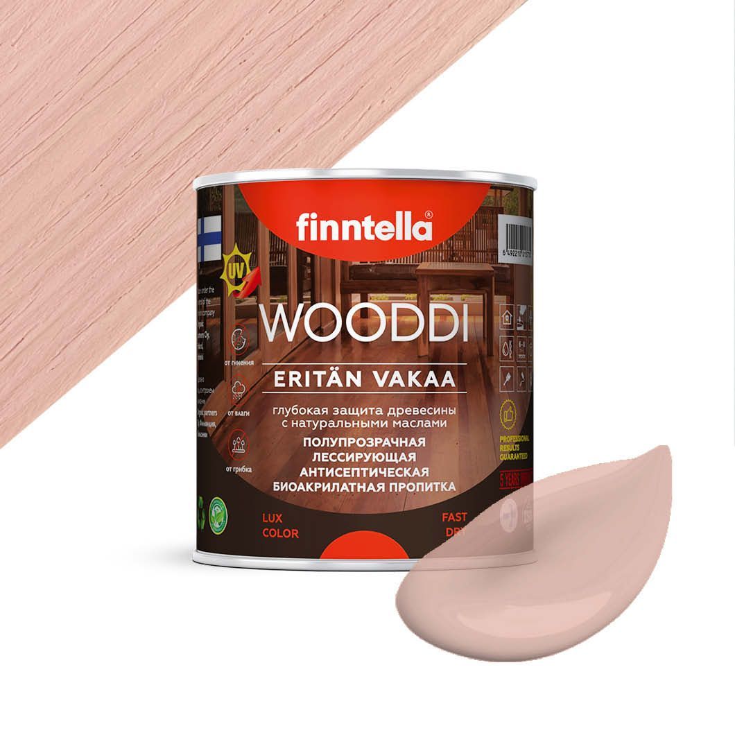 

Пропитка по дереву WOODDI, цвет PIONI , 0,9л, Коричневый, WOODDI колерованная