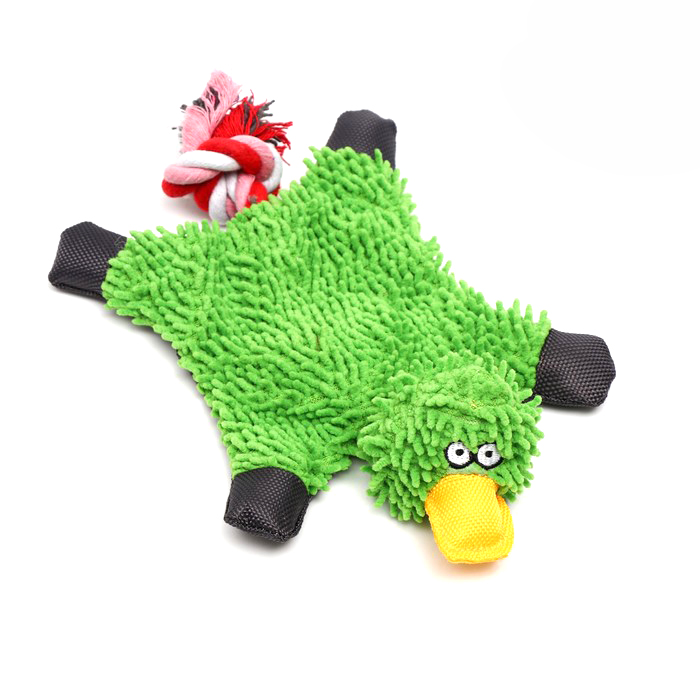 

Игрушка Пижон текстильная Косматая утка, 32 х 19 см, зелёная