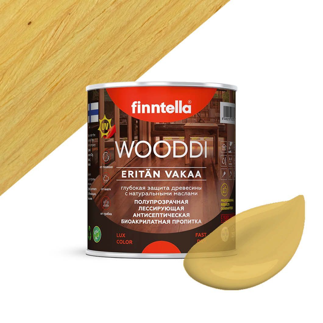 

Пропитка по дереву WOODDI, цвет VEHNA , 0,9л, Бежевый, WOODDI колерованная