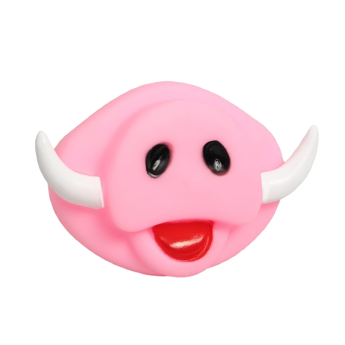 

Игрушка Пижон пищащая Мордочка кабана для собак, 9 см, розовая