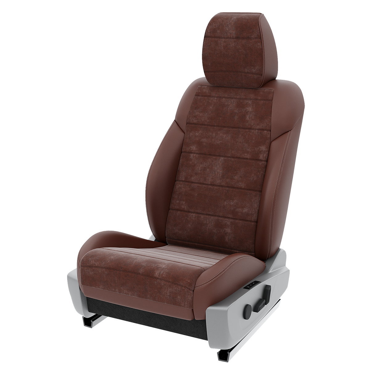 

Чехлы на сиденья Automobiler для Ravon R2 2016-2020 A-A-1421F2S340 Алькантара Шоколадный, Коричневый, A-A-1421