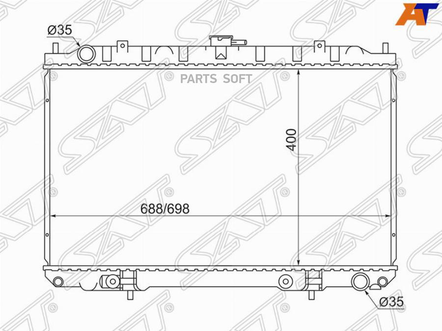 

Радиатор Nissan Cefiro/Maxima/Infiniti I30/I35 2.0/3.0 99-03 Sat арт. NS0004-33