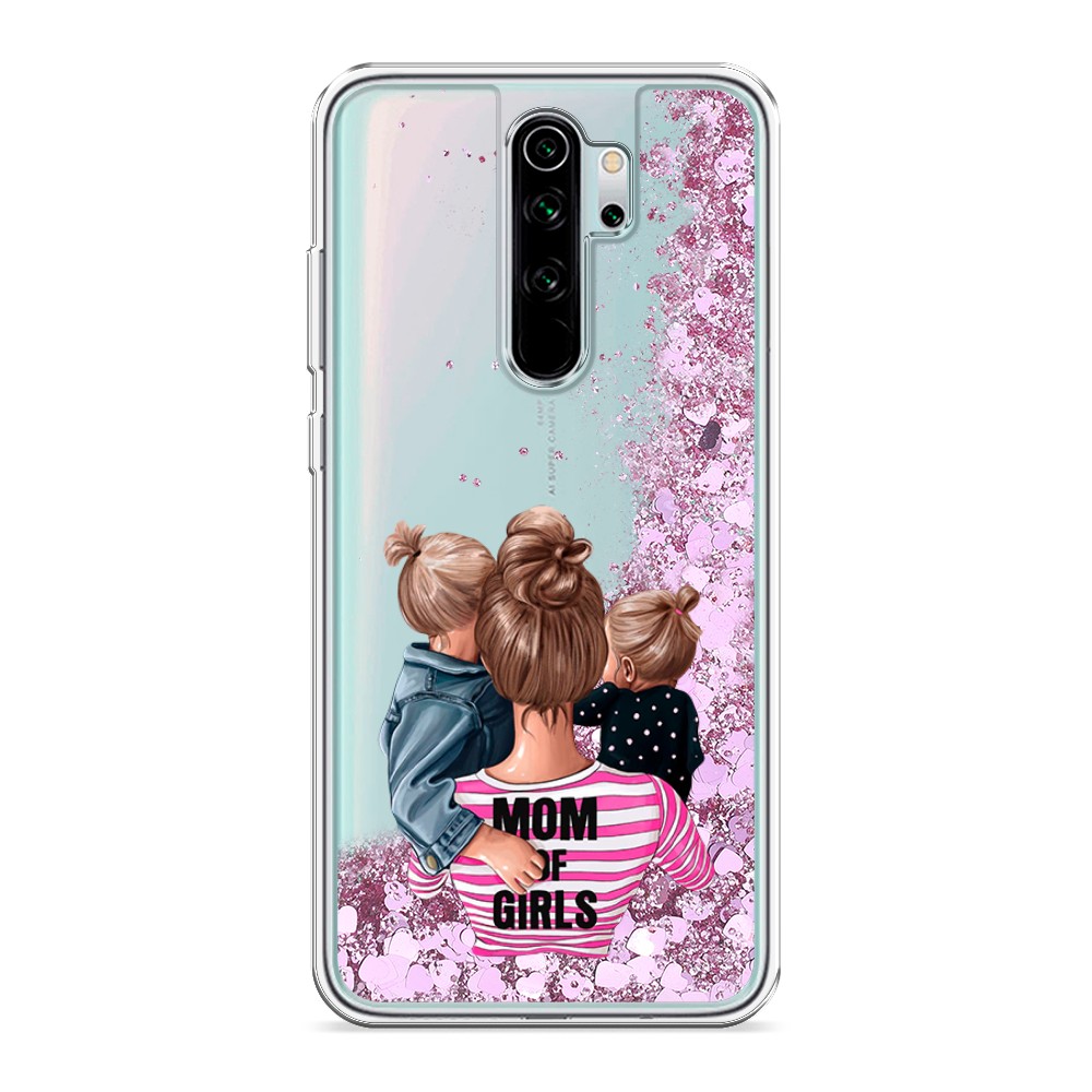 

Жидкий чехол с блестками "Mom of Girls" на Xiaomi Redmi Note 8 Pro