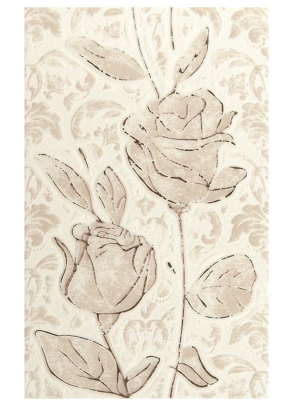 

Fiora white Декор 01 25x40