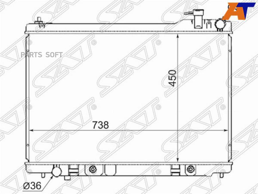 

Радиатор Infiniti Fx35 03- Sat арт. NS0009-FX35