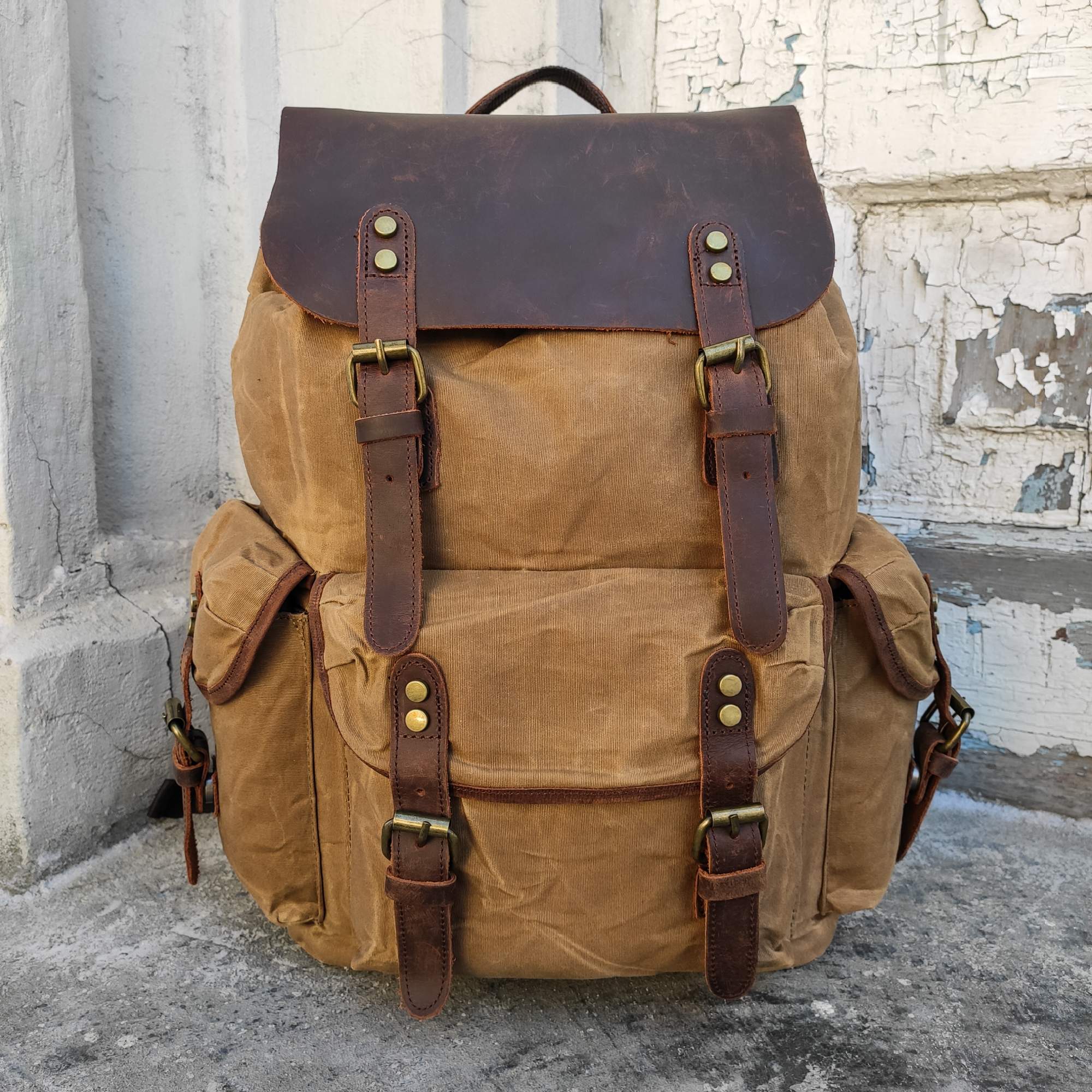 Рюкзак унисекс Orlen pack KS-11 песочный, 45х35х15 см