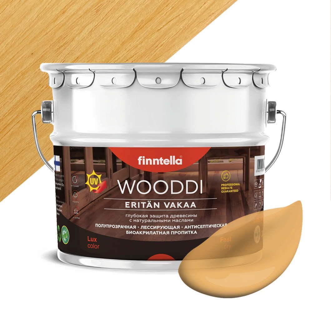 

Пропитка по дереву WOODDI, цвет PAIVA , 9л, Бежевый, WOODDI колерованная