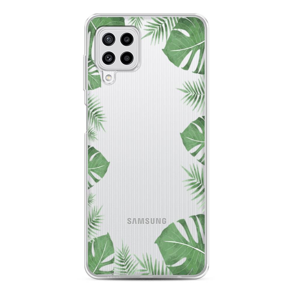 

Чехол Awog на Samsung Galaxy M22 / Самсунг M22 "Листья папоротника рамка", Зеленый, 2103450-8
