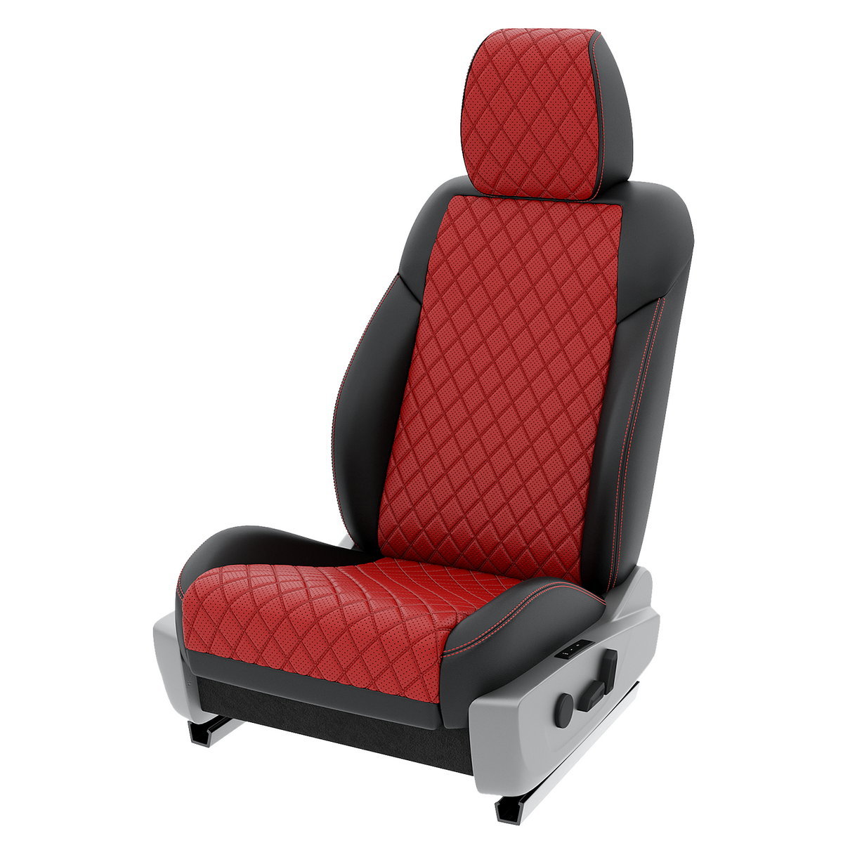 

Чехлы на сиденья Automobiler для Ravon R2 A-A-1421F2S388 Экокожа ромб Черный Красный, Красный;черный, A-A-1421