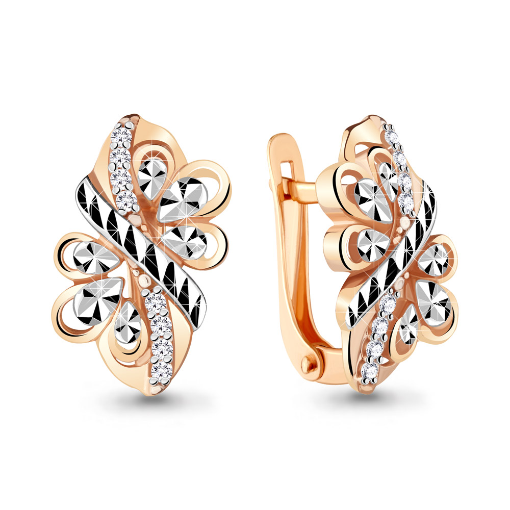 

Серьги из серебра с фианитом Aquamarine 48592А_925_з, 48592А_925_з