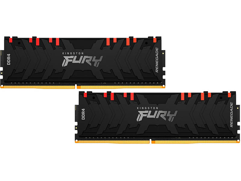 фото Модуль памяти kingston fury renegade ddr4 dimm 3600mhz pc-28800 cl18 - 64gb kit (2x32gb)