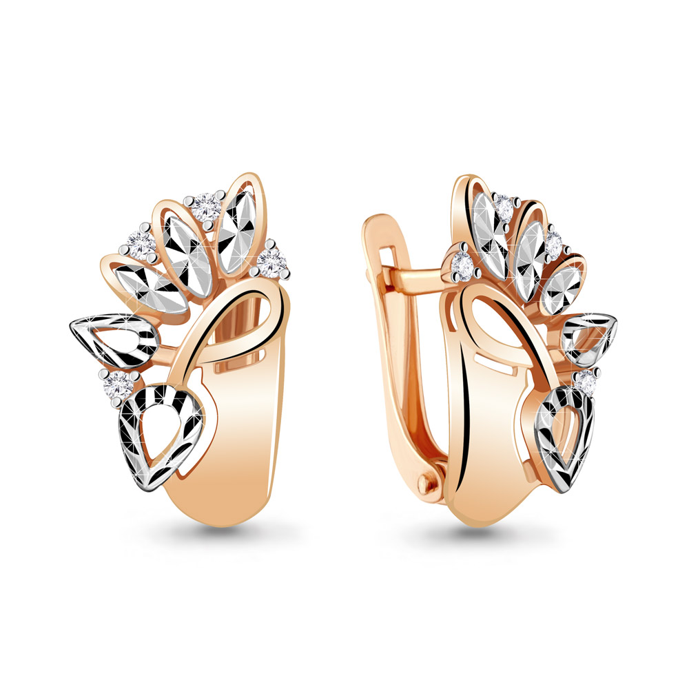 

Серьги из серебра с фианитом Aquamarine 48594А_925_з, 48594А_925_з