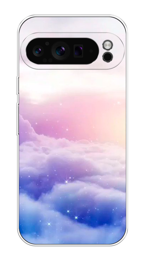 

Чехол на Google Pixel 9 Pro "Небеса", Голубой;белый;розовый, 272050-1