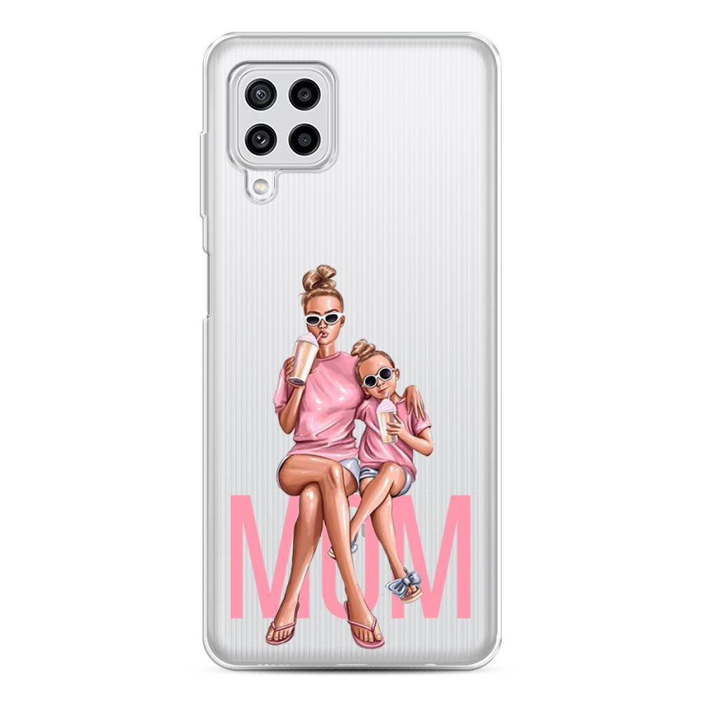 

Чехол Awog на Samsung Galaxy M22 / Самсунг M22 "Lovely mom", Синий;бежевый;розовый, 2103450-7