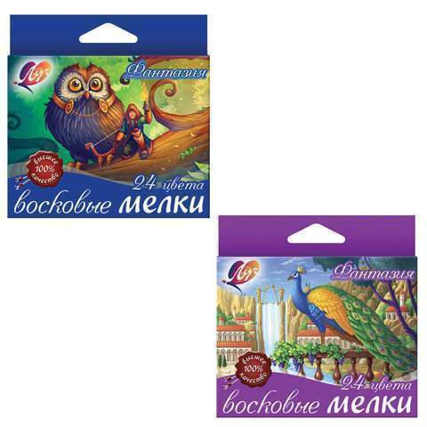 

Восковые мелки ЛУЧ, 24 цв., 225950 5 наборов