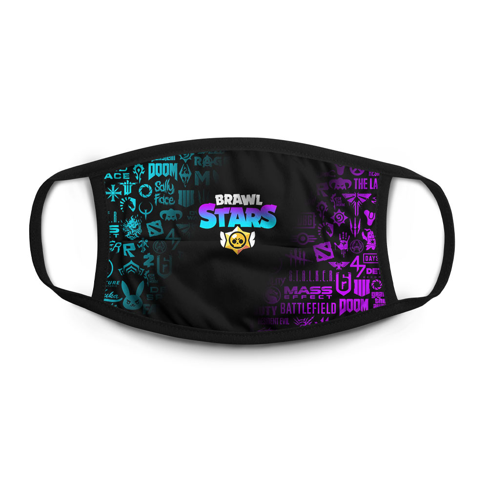 

Многоразовая маска унисекс Burnettie Brawl Stars Neon Бравл Старс Неон, Разноцветный, Brawl Stars Neon Бравл Старс Неон