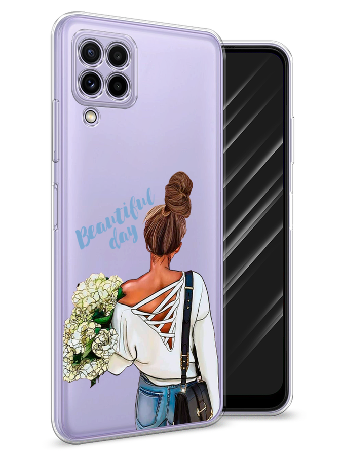 

Чехол Awog на Samsung Galaxy M22 / Самсунг M22 "Beautiful day vector", Коричневый;белый;зеленый, 2103450-6