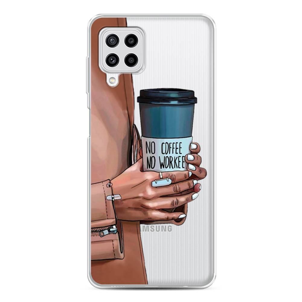 

Чехол Awog на Samsung Galaxy M22 / Самсунг M22 "No coffee", Коричневый;серый, 2103450-7