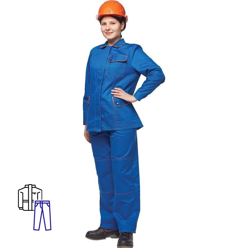 

Костюм рабочий NoBrand 523628-K синий/оранжевый 64-66, 158-164