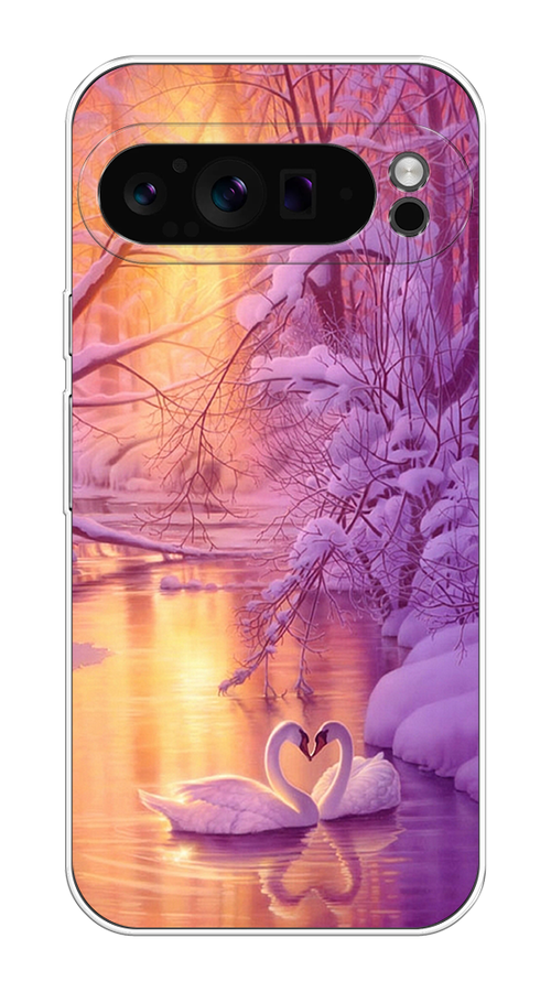 

Чехол на Google Pixel 9 Pro "Зима 1", Фиолетовый;желтый, 272050-1