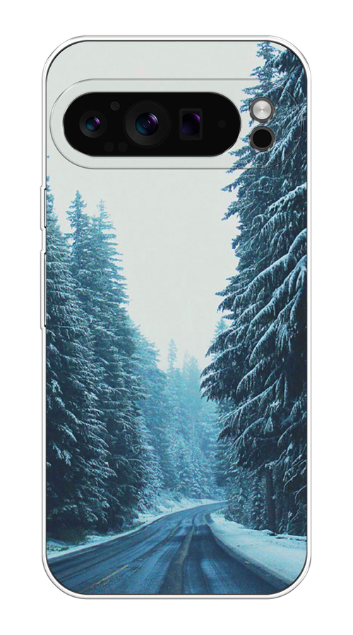 

Чехол на Google Pixel 9 Pro "Зима 9", Бежевый;голубой;черный, 272050-1