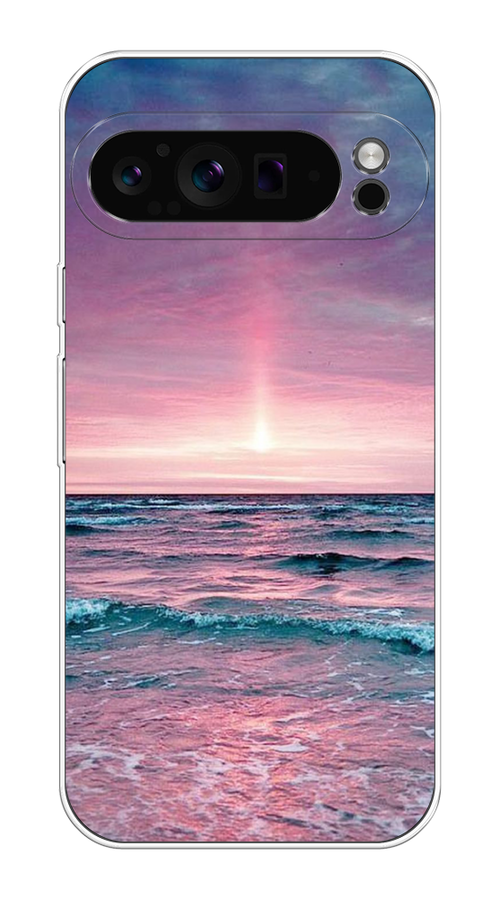 

Чехол на Google Pixel 9 Pro "Восход 3", Розовый;голубой, 272050-1