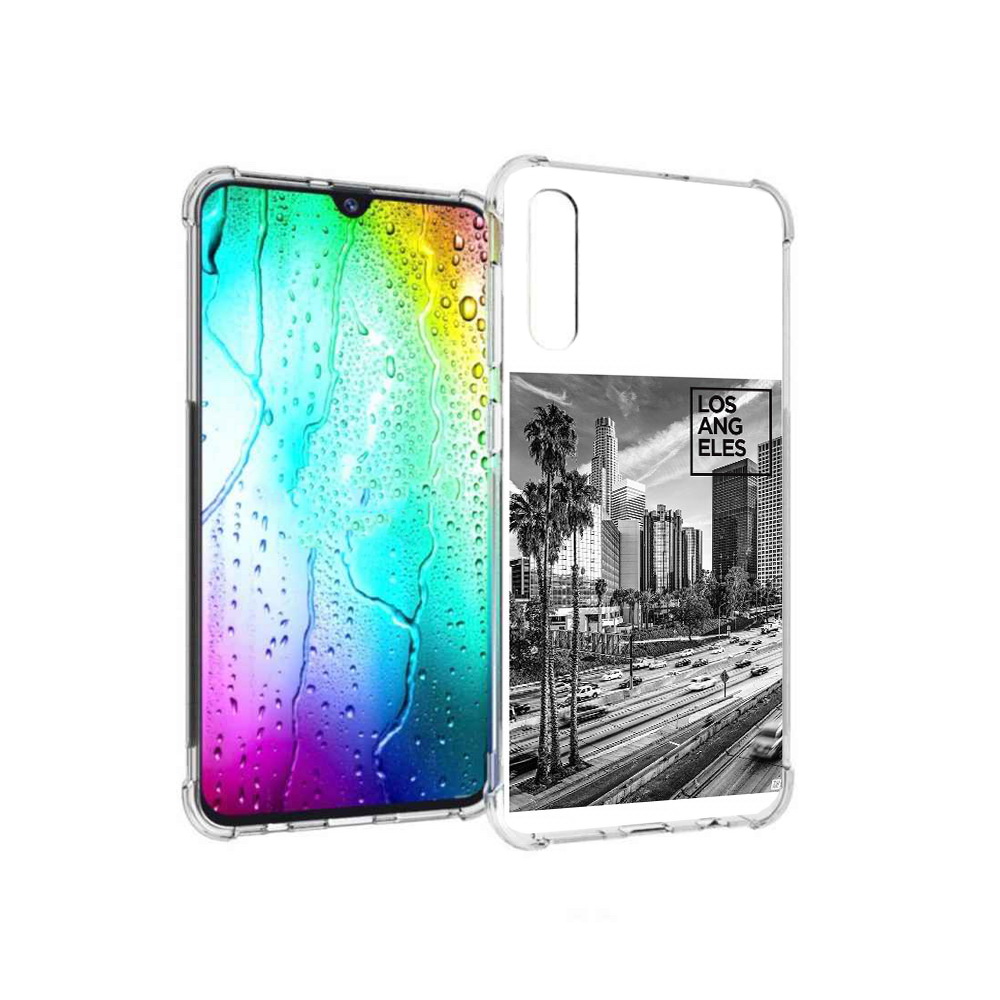 

Чехол MyPads Tocco для Samsung Galaxy A30s черно белый лос анджелес (PT226907.519.685), Прозрачный, Tocco
