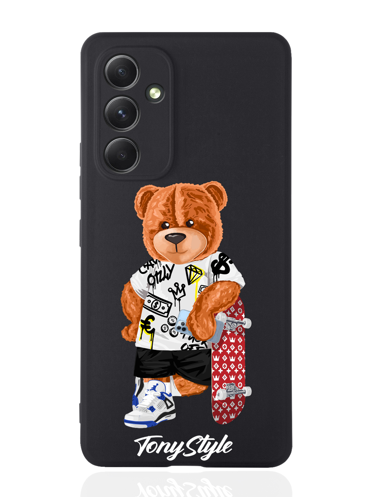 

Чехол Tony Style для Samsung Galaxy A54 Tony Style со скейтом черный, Коричневый;черный;красный